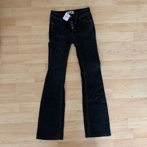Free People Black Flared Jeans